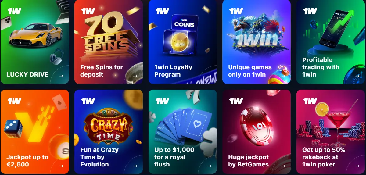 bonus casino 1win